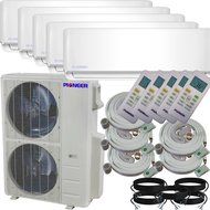 Pioneer Air Conditioner Inverter++ Ductless Wall Mount Multi Split System Air Conditioner &amp; Heat Pump Full Set...