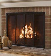 Fire Screen with Sliding Doors (38" x 31") N2