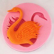 Longzang Small Swan Silicone Mold Sugar Craft DIY Gumpaste Cake Decorating Clay