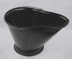 Standard Fireplace Hearth Ash Coal Bucket Carrier - BLACK N3