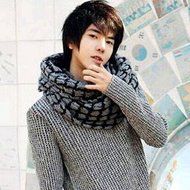 KAKA(TM) Women's Korean Artistic Stylish Winter Grid Knitting Wool Lovers Oversized Shawl Scarves N3