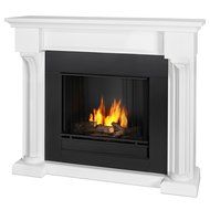 Real Flame Verona Ventless Gel Fireplace White N3