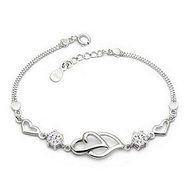 925 Sterling Silver Charm Bracelets Friendship Bracelets Bangle Gold Bracelets