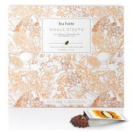 Tea Fort&eacute; SINGLE STEEPS Loose Leaf TEA CHEST, 28 Different Single Serve Pouches - Black Tea, Green Tea, White... N5