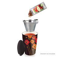 Tea Fort&eacute; SINGLE STEEPS Loose Leaf TEA CHEST, 28 Different Single Serve Pouches - Black Tea, Green Tea, White... N6