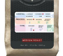 Laderas del Tapias Castillo Natural Whole Bean Colombian Coffee N21