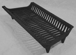 Fireplace Hearth Grate Grill - 28" Cast Iron ECONOMY