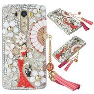 Spritech(TM) Bling Phone Case For LG V10,3D Handmade Crystal Perfume Pattern Accessary Design Clear Cellphone... N68