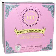 Harney and Sons Green Tea with Coconut and Ginger Capsules, 16 Count