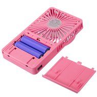 ELEGIANT Hand-held USB Rechargable 3 Speeds Portable Mini USB Summer Cooling Fan Personal Pocket Fan blue N6