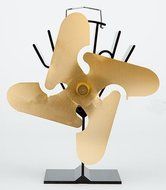 Fireplace Heat Powered Fan - Enjoy Heat From Your Wood Burning Stove and Drive Heat into Your Entire House Without... N4