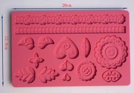 Fondant Silicone Plant Edgings Lace Mold DIY Cake Tool