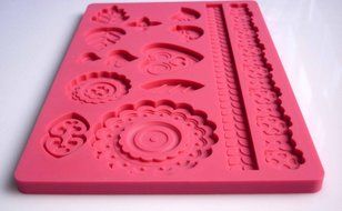 Fondant Silicone Plant Edgings Lace Mold DIY Cake Tool N2
