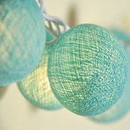 KAKA(TM) White Cotton Ball Led String Lights, Battery Operated Light Decorate Patio Outdoor Christmas Tree - White... N3