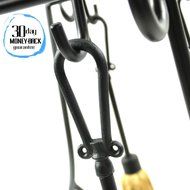 WoodEze HR26216A Scroll Wrought Iron Firewood Rack with Fireplace Tools &amp; Fire Starter Shelf | Black Finish N6