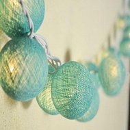 KAKA(TM) White Cotton Ball Led String Lights, Battery Operated Light Decorate Patio Outdoor Christmas Tree - White... N4