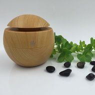 Vintage USB Essential Oil Aroma Diffuser Ultrasonic Humidifier Air Purifier Mist Atomizer - Brown Wooden Grain... N12