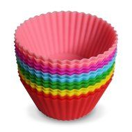 Gobaker 10pcs Heart Shapped Silicone Baking Cups / Cupcake Liners Cake Mold Muffin Cups Soap Mold Pudding Jelly... N2