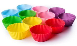 Gobaker 10pcs Heart Shapped Silicone Baking Cups / Cupcake Liners Cake Mold Muffin Cups Soap Mold Pudding Jelly... N3