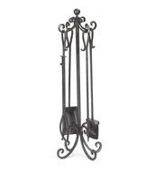Crest Fireplace Tool Set, in Copper