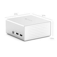 Satechi Aluminum Mini Universal Docking Station with Dual Video Outputs for Windows 10, 8.1, 8 &amp; 7 (4K HDMI and...