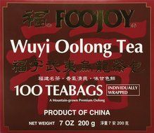 Foojoy Wuyi Mtn. Oolong (Wu Long) Weight Loss Tea 100 Tea Bags,NET WEIGHT 7 OZ. N3