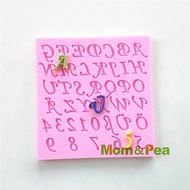 Mom&amp;pea 0520 Numbers &amp; Letters Shaped Silicone Mould for Fondant Cake Sugar Paste Cake Decoration 3d Cake Toppers... N3