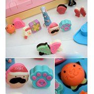 HuaYang Multi Patterns DIY Party Cake Cookie Chocolate Silicone Gel Mold Mould Baking Tray(1Pcs: Random Color) N4