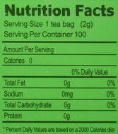 China Green Tea 100 Tea Bags, Organic N3