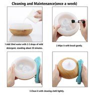 AromaLife 300ml Ultrasonic Aromatherapy Essential Oil Diffuser Cool Aroma Mist Humidifier with LED Light for Home... N8