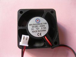 2 pcs Brushless DC Cooling Fan 12V 4020S 5 Blades 2 wire 40x40x20mm Sleeve-bearing Skywalking