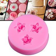 Eastlion Mini Cute DIY Big Flower Cake and Chocolate Decorating Fondant Silicone Sugar Craft Mold(Big Flower) N7