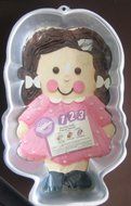 Wilton Darling Dolly Doll Girl Easy As 1, 2, 3 Cake Pan (2105-9436, 1991) Retired