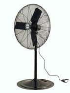 Air King 9124 24-Inch 1/4-Horsepower Industrial Grade Pedestal Fan with 5,130-CFM, Black Finish