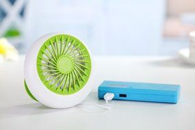 Rechargeable Fan USB Portable Desk Mini Fan for Office USB electric air conditioner small fan Angle Adjustment... N2