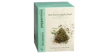 Two Leaves and a Bud Organic Herbal Tea Peppermint -- 15 Tea Bags N2