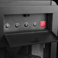 AKDY Freestanding 6 Setting LED Backlight Buttons Temperature Control Adjustable Remote Electric Fireplace Heater... N5
