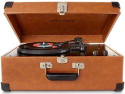 Crosley CR6249A-TA Keepsake Portable USB Turntable with Software for Ripping &amp; Editing Audio, Tan
