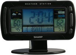 Sharp Digital Atomic Weather Station Clock