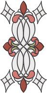 Brewster 93807 Brewster Stained Glass "Vineyard", 9 by 17, Rose N2