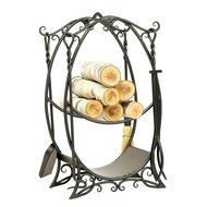 Minuteman International Cottage Log Rack with Tools