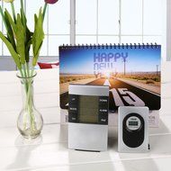 Eshion Wireless Connection Indoor Outdoor Humidity Temperature Clock Weather Station N9