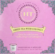 Harney and Sons Green Tea with Coconut and Ginger Capsules, 16 Count N2