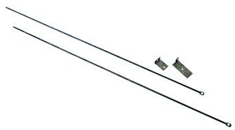 Uniflame, C-6800, Fireplace Curtain Rod KIT, 32 in. to 58 in. Long