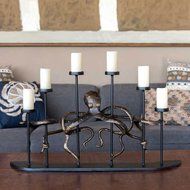 Viridian Bay Octopus Fireplace Candelabra N4