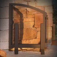 Napoleon NSK3 Arched Screen Kit for Napoleon NZ3000WI Fireplace, Painted Black