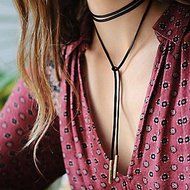 Women's Hot Nobby Black Long Sweater Chain Charm Collar Necklace Party Jewelry
