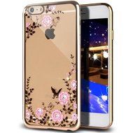 iPhone 7 Case,Inspirationc [Secret Garden] Rose Gold and White PC Plating Clear Shiny Cover Series for Apple iPhone... N2