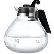 Glass 12-cup Stovetop Whistling Tea Kettle With A Trivet For Safe Use On Coil Burners. N2