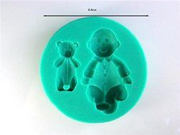 3d Silicone Cake Chocolate Soap Baby and Bear Sugarcraft Decorating Mold Tools N2